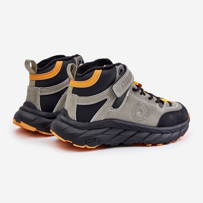 Trekkingskor för barn Trappers isolerade med kardborre Big Star OO374181 Khaki grön 2
