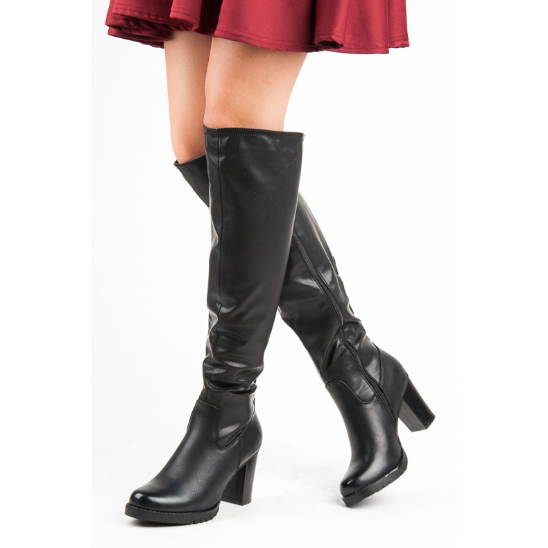 Vinceza Svarta stövlar på stolpen 1