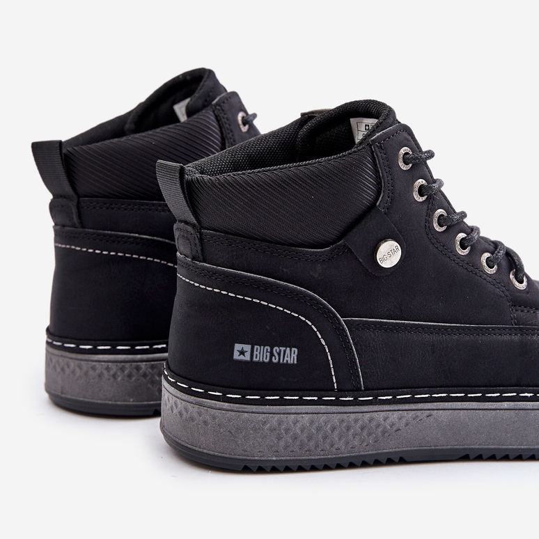 Big Star herrskor med snörning OO174559 Hi-Poly System Svart 2