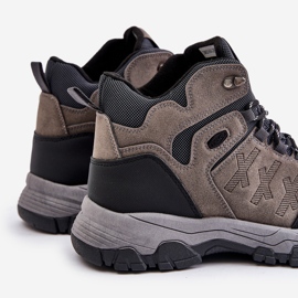 News Isolerade vandringsskor med snörning för män Grå Zerista 2