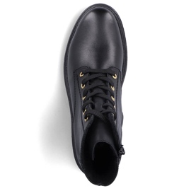 Skinnbekväma damisolerade svarta stövlar Rieker Z2841-00 2