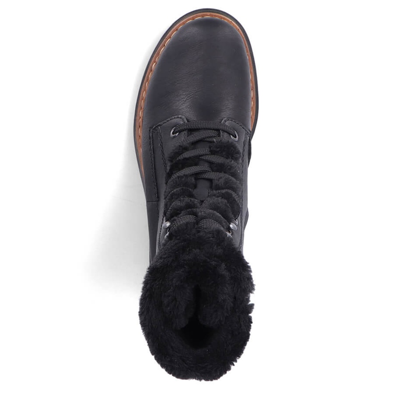 Damisolerade väskor med päls, svart Rieker 72625-00 2