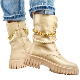 Dambaggies med avtagbar kedja, beige DE1150BE 1