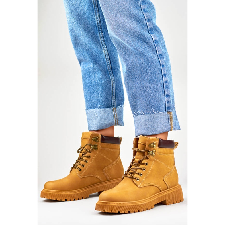 Isolerade damstövlar camel 9501-PA-C brun 1