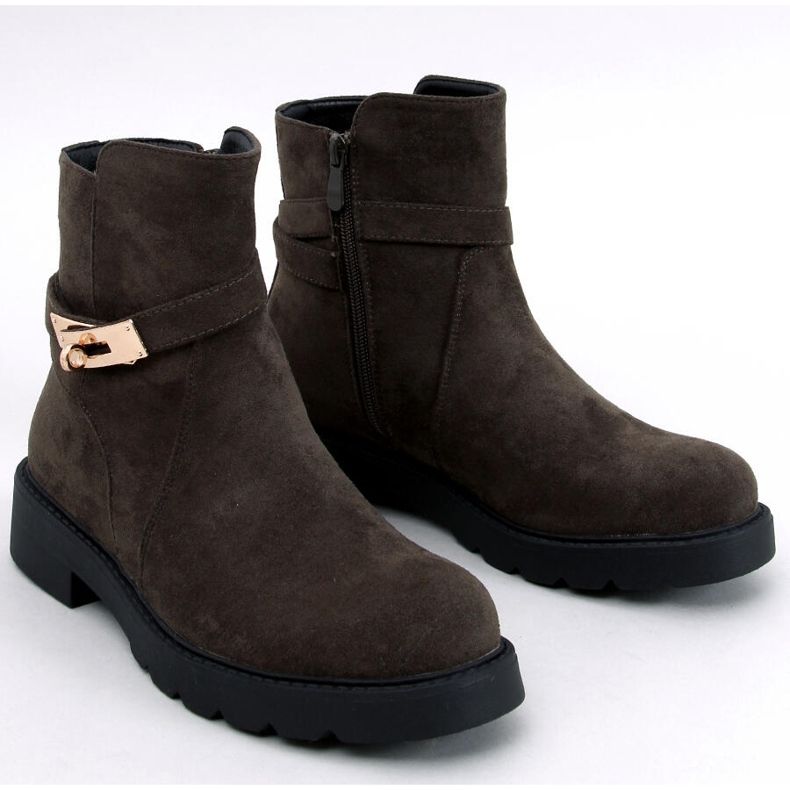 Drapers Gröna platta stövlar i mocka 1