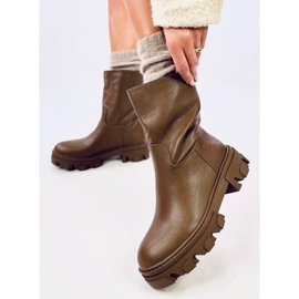 Bunton Brown rakt skurna ankelboots brun 2