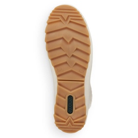 Vattentäta damstövlar i läder isolerade med ull, vit Remonte R8480-80 2