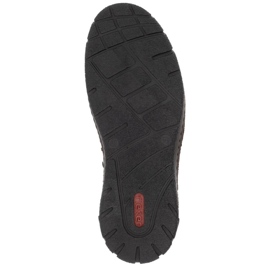 Läder vattentäta herrisolerade bruna stövlar Rieker B0392-25 1