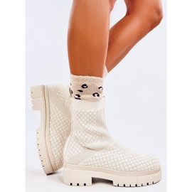 Sockboots med Rueda Beige-mönster 1