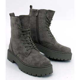 Burse Green plattformsstövlar med snörning grön 1