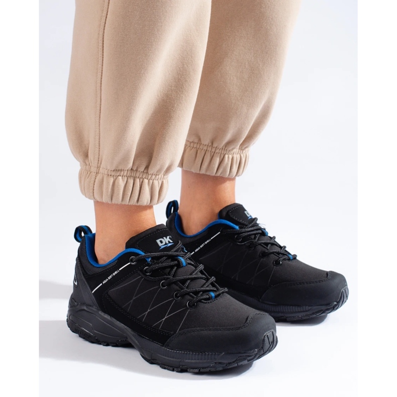 DK Vattentäta vandringsskor för kvinnor, svarta och blå 2