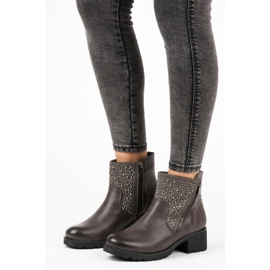 Vices Casual stövlar med dragkedja grå 1