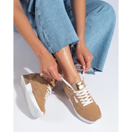 Shelovet beige sportskor för kvinnor 2