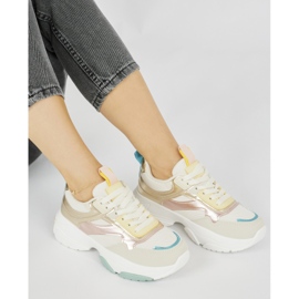 Damsportskor med tjock sula gyllene 1