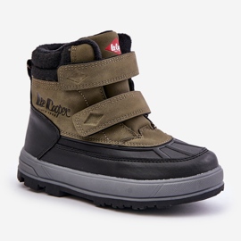 Lee Cooper isolerade snöstövlar för pojkar LCJ-23-01-2058 Grön 5