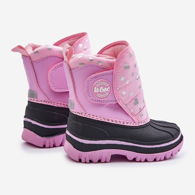 Snöskor med kardborreband för barn Lee Cooper LCJ-24-44-2863K Rosa 2