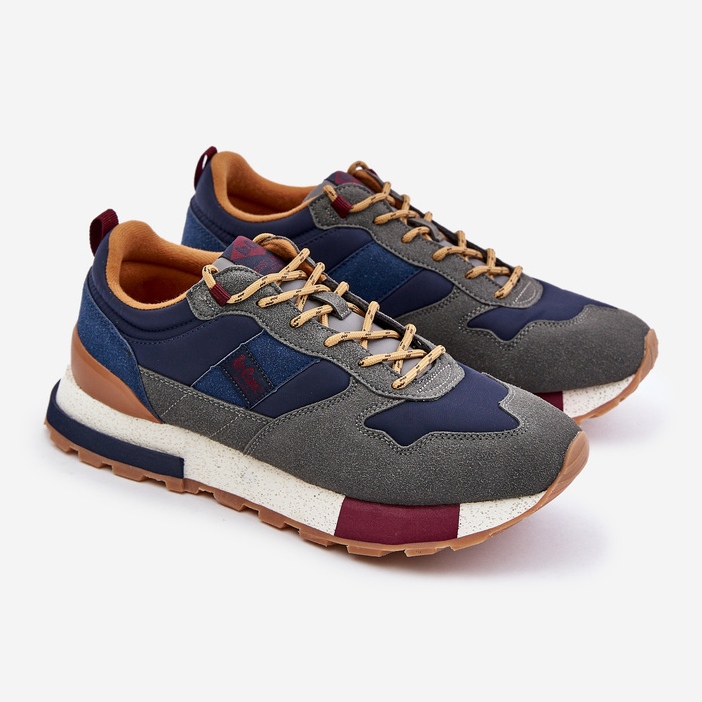 Isolerade sneakers för män Lee Cooper LCJ-24-03-3006 Grå 1