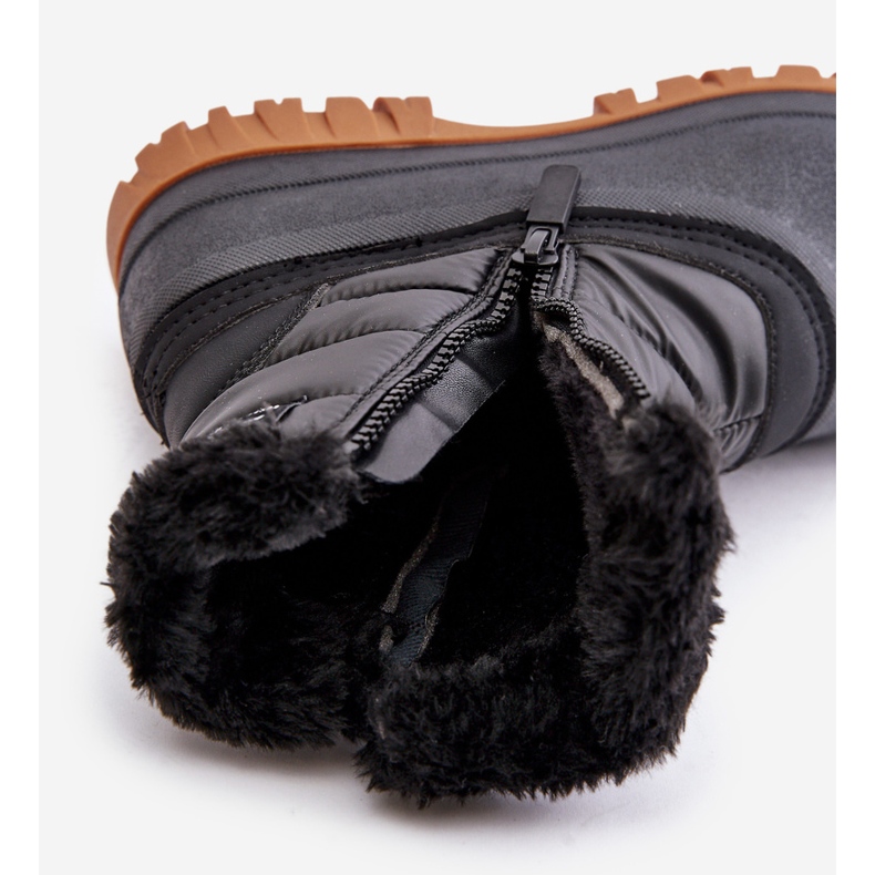 Snöskor för kvinnor isolerade med päls, dragkedja Lee Cooper LCJ-24-44-2866 Svart 2