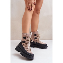 Snöskor för kvinnor med dragkedja Lee Cooper LCJ-24-47-3143 Beige 2