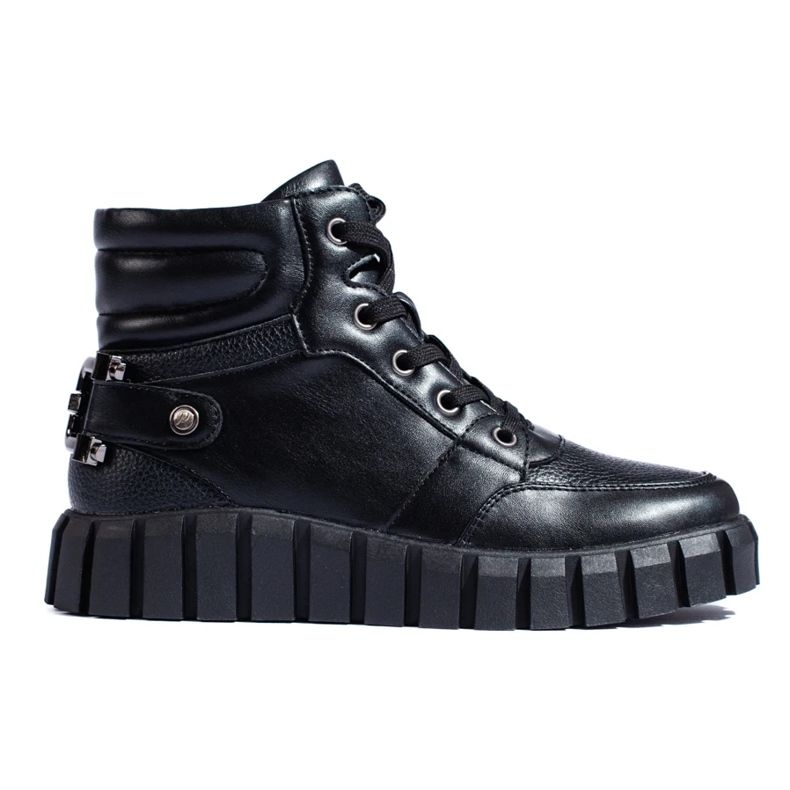 W. Potocki Sport damstövlar Potocki svarta på plattformen 1