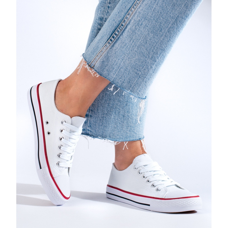 Shelovet vita klassiska sneakers 1