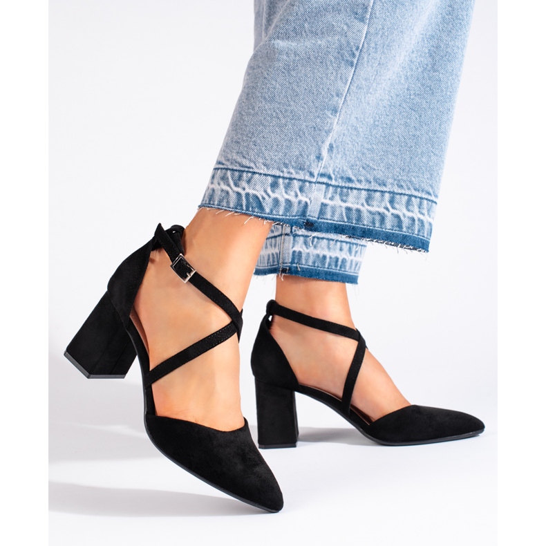 Dampumps i mocka från Sergio Leone svart 1