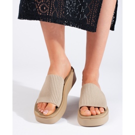 Sergio Leone Klädd grädde sandaler för kvinnor beige 1