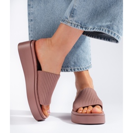 Sergio Leone Rosa kilasandaler för kvinnor 2