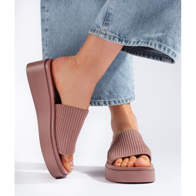 Sergio Leone Rosa kilasandaler för kvinnor 2