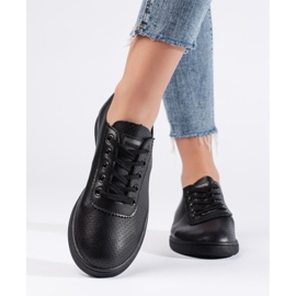 Klassiska svarta sneakers för kvinnor 1