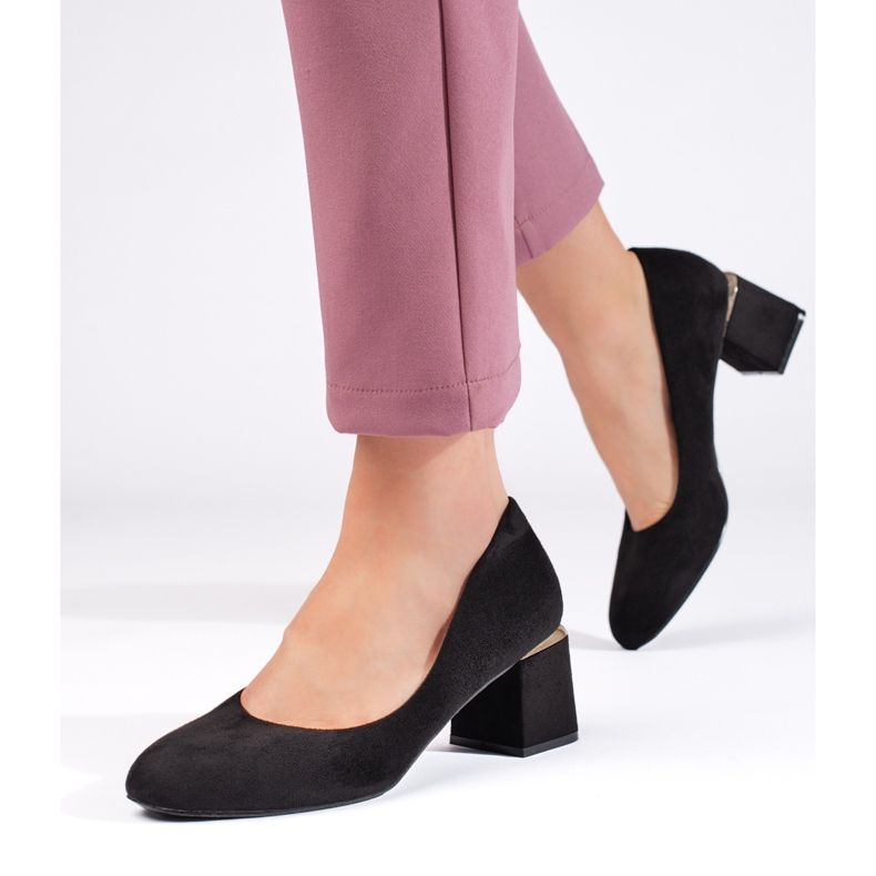 Svarta mocka höga klackar 1