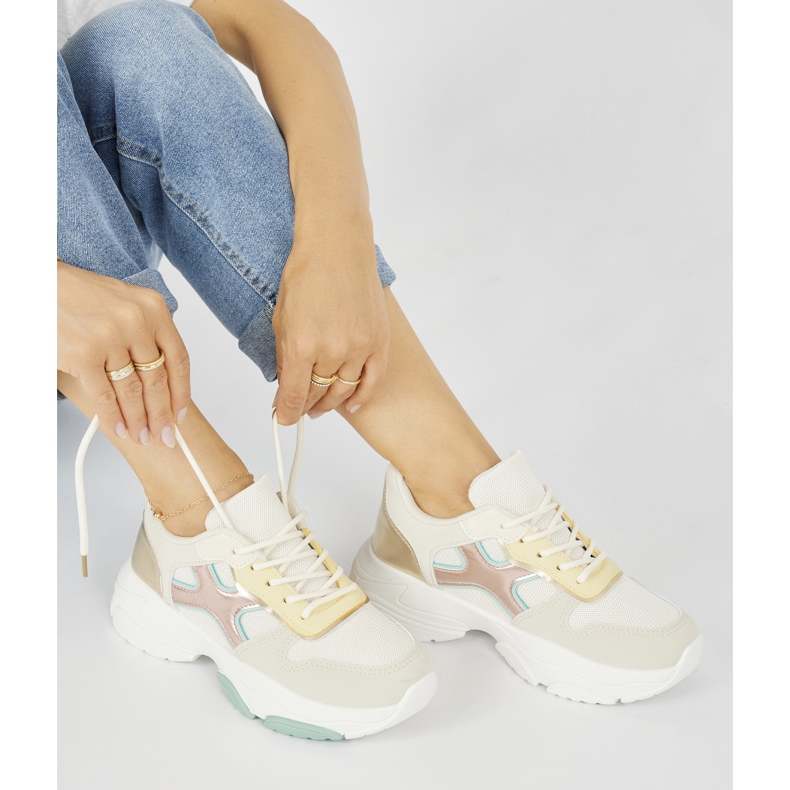 Seastar Sneakers i guld för kvinnor beige 1