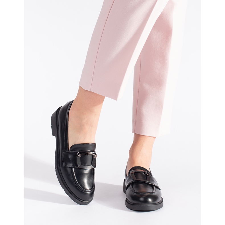 Goodin Svarta dammockasiner med spänne 2