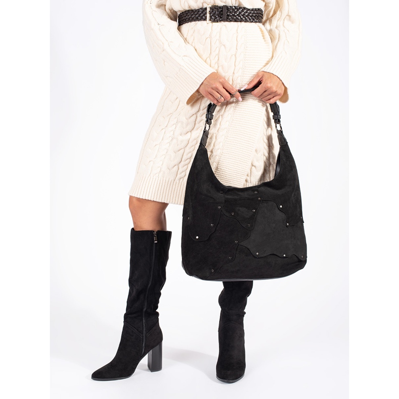 Damkängor i svart mocka 1