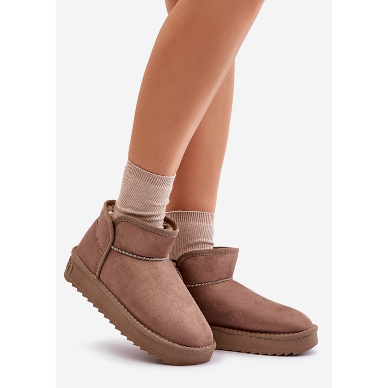 Snöskor för kvinnor D.Franklin DFSH370010 Taupe beige 1