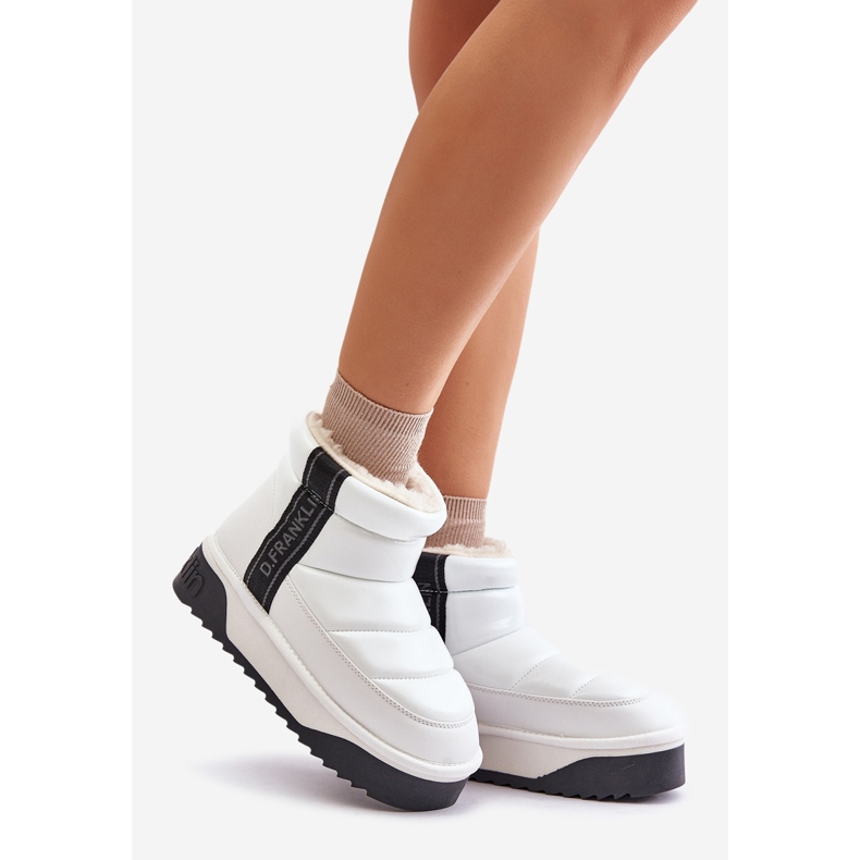 Låga snöstövlar med tjock sula D.Franklin DFSH371011 Vit 1