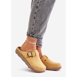 Bekväma damtofflor med spänne Inblu ED000019 Gul 1