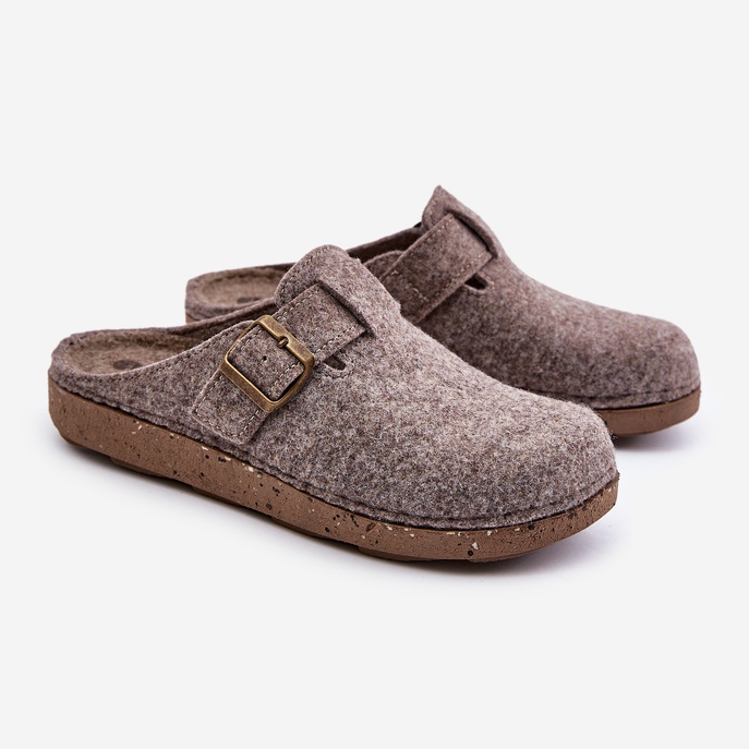 Herrtofflor med spänne Förebyggande flip-flops Inblu MT000012 Beige 1