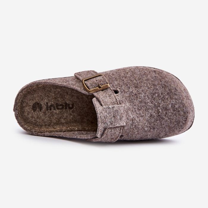 Herrtofflor med spänne Förebyggande flip-flops Inblu MT000012 Beige 2
