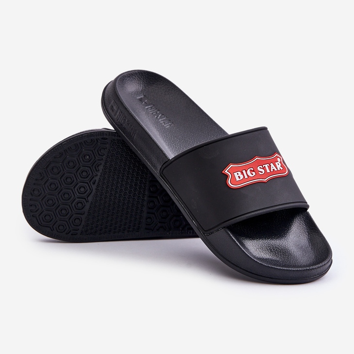 Herrflip-flops med Big Star Logo OO174028 Svart 2