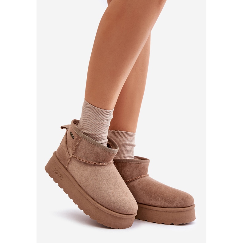 Snöskor med låg plattform Big Star OO274A100 Beige 1