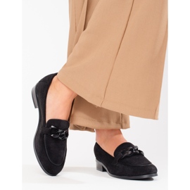 W. Potocki Genombrutna mockamockasiner för kvinnor Potocki svart 2