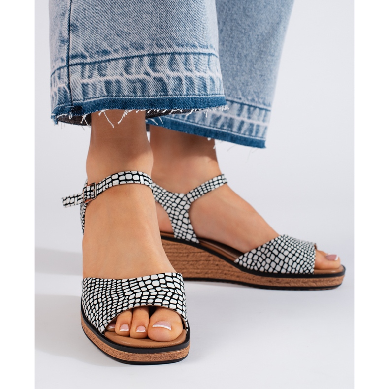 Bekväma damsandaler från Sergio Leone vit 2