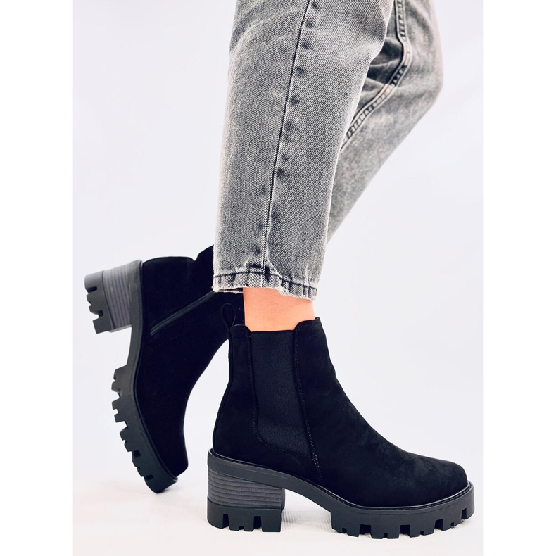 Ragga Svarta högklackade ankelboots 2