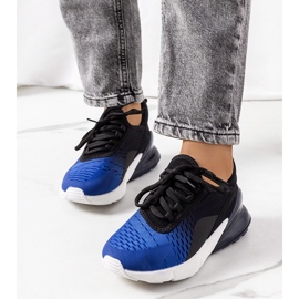 Glaner marinblå sportsneakers svart 2
