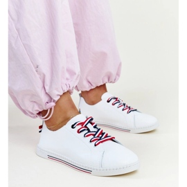 Vinceza vita läder sneakers 1