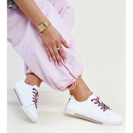 Vinceza vita läder sneakers 2