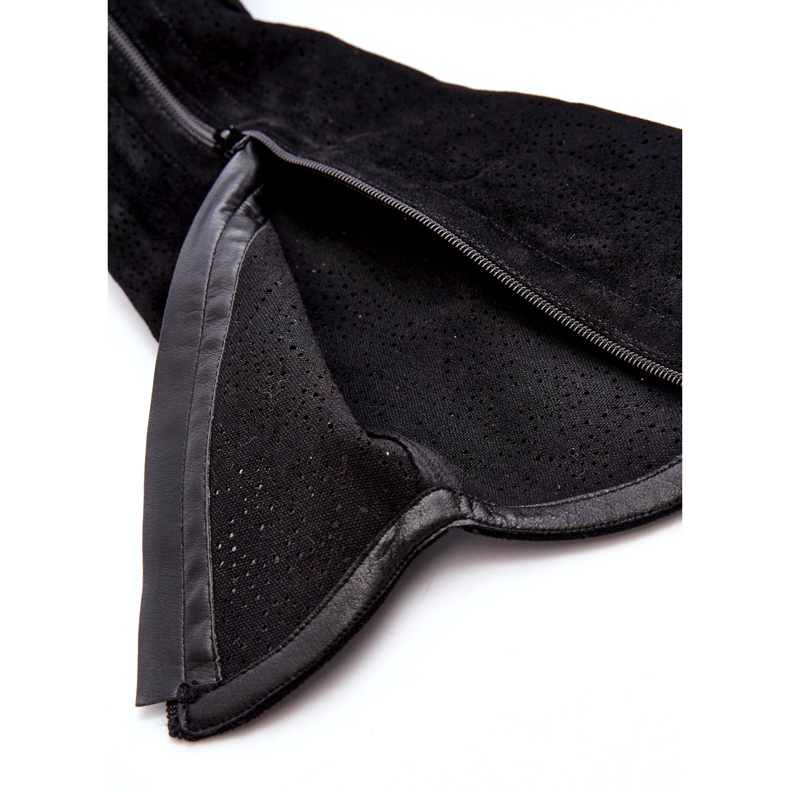 Genombrutna stövlar för kvinnor Svarta S.Barski HY66-132 4