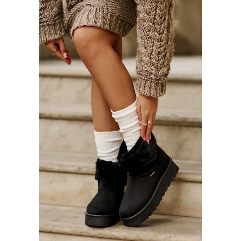 Plattform Snow Boots Med Päls Big Star OO274A108 Svart 2