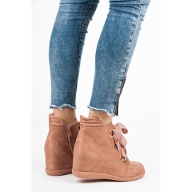 Kylie Ankelkängor med band rosa 1